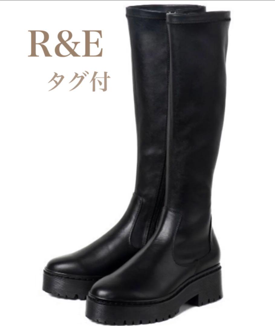専用 R&E 厚底ラバーソールストレッチロングブーツ 専用 R&E 厚底ラバーソールストレッチロングブーツ