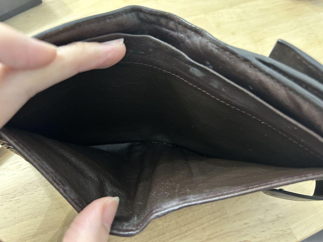 定番品♡Bottega Veneta ダークブラウン　レザー二つ折り財布