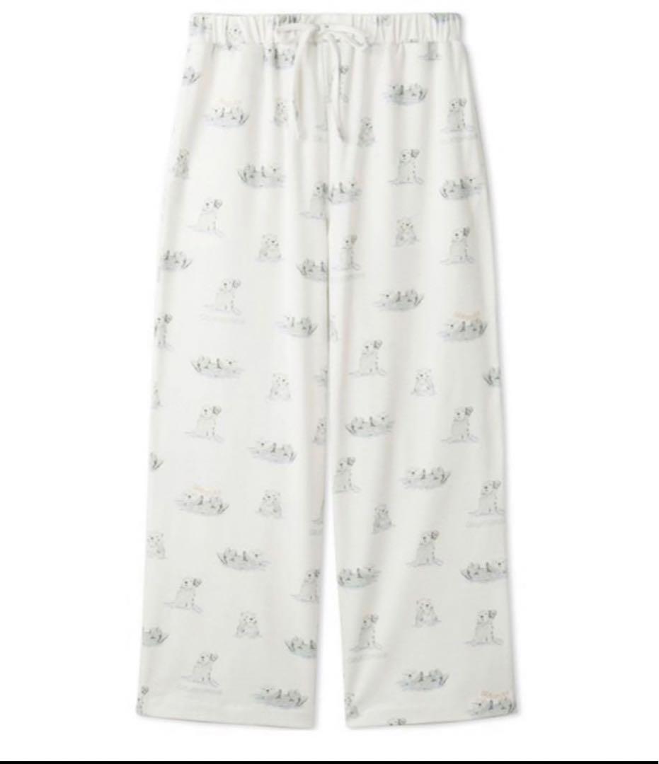 ♥新品タグ付き ジェラートピケ ラッコワンポイントTシャツ＆ロングパンツ♥ 最 安値ファッション - 【gelato pique】ラッコワンポイントT