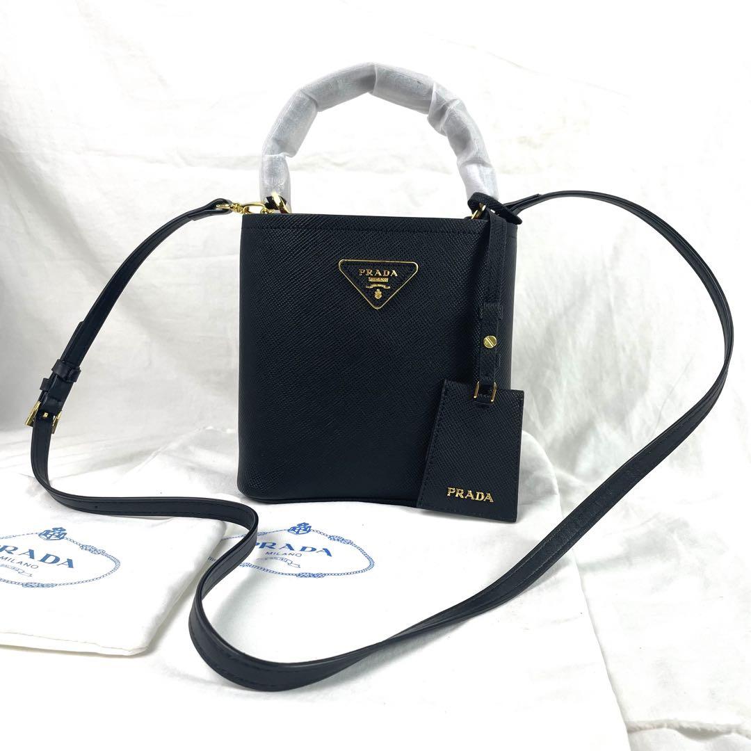 新品未使用正規品】プラダ レザー ハンドバッグ ショルダー