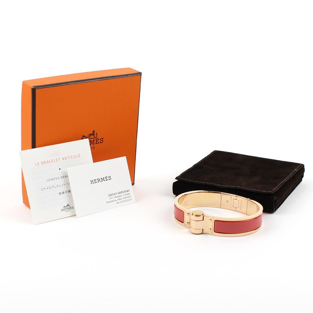 新品品質保証 HERMES エルメス シャルニエール ブレスレット バングル ピンクゴールド 7PDQK-m75911948439 新作セール
