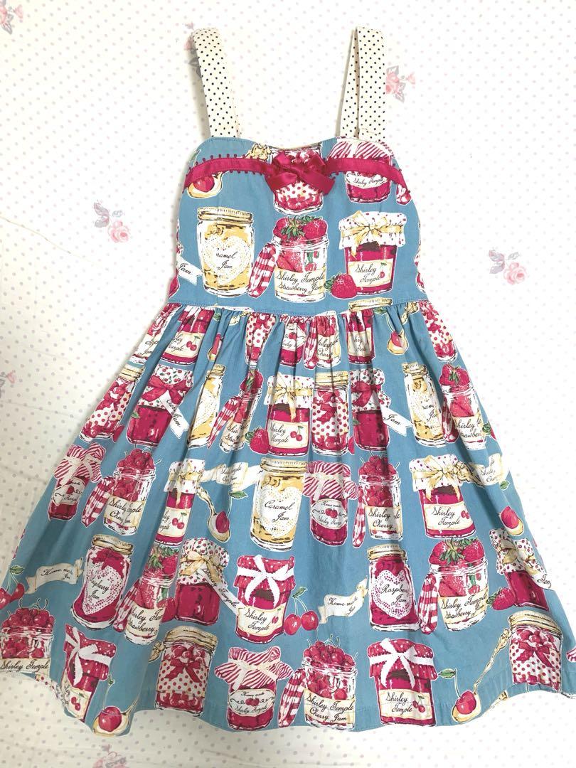 いちごバスケットプリントギンガムワンピース(Toddler