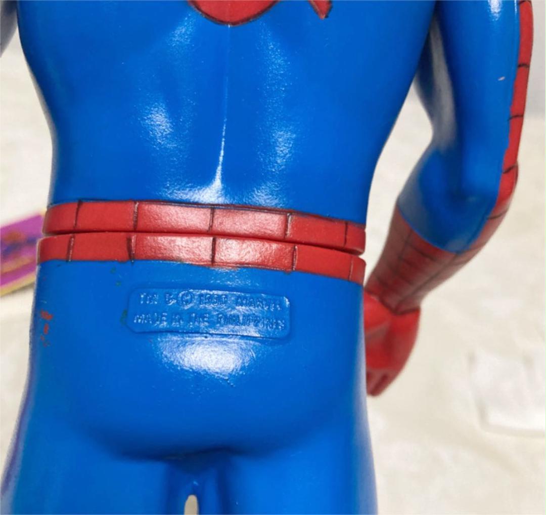 スパイダーマン　フィギュア スタンド　レア　箱無し スパイダーマン フィギュア スタンド付 レトロ レア - メルカリ