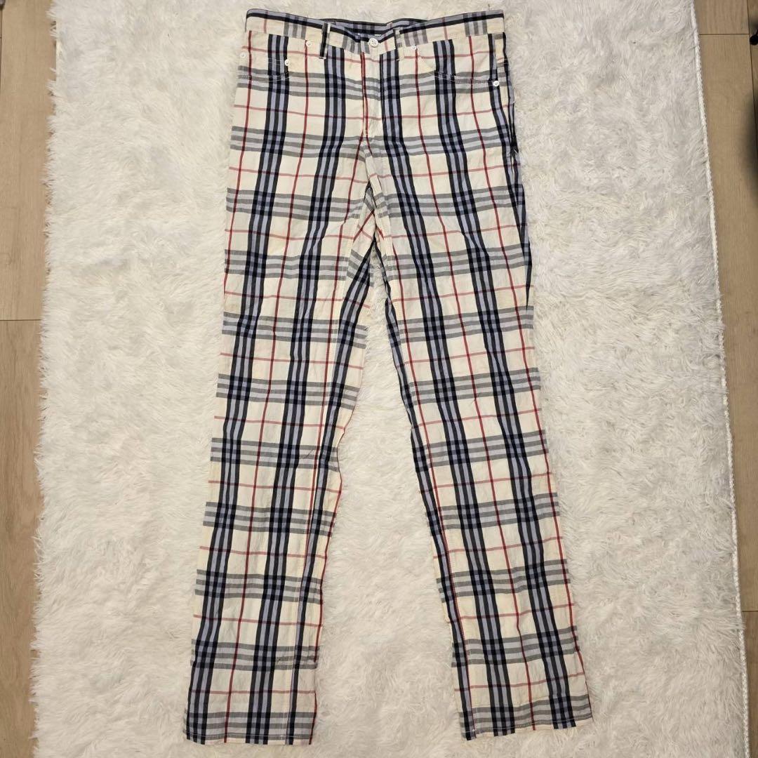 【美品】 バーバリー ノバチェック サマー パンツ 総柄