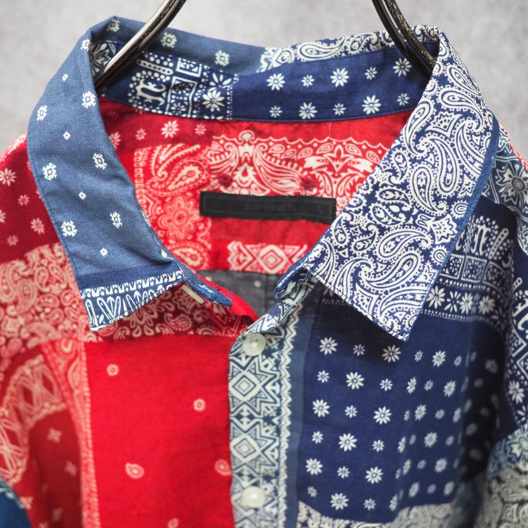 SOPHNET.|Bandana Regular Collar Shirt(L) SOPHNET.|Bandana Regular Collar Shirt(L)