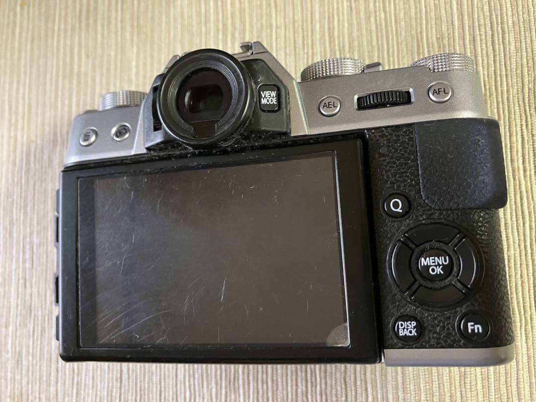 【ジャンク品】FUJIFILM X-T10 シルバーレンジファインダーカメラ