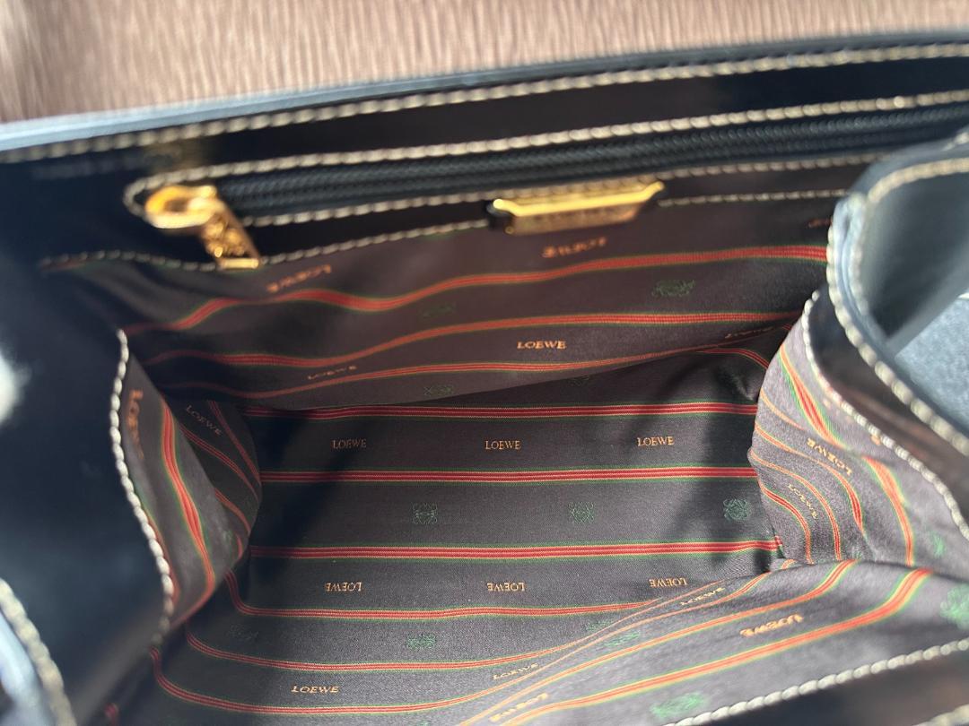 LOEWE ロエベ ベラスケス 2way ハンドバッグ カーフ ブラウン