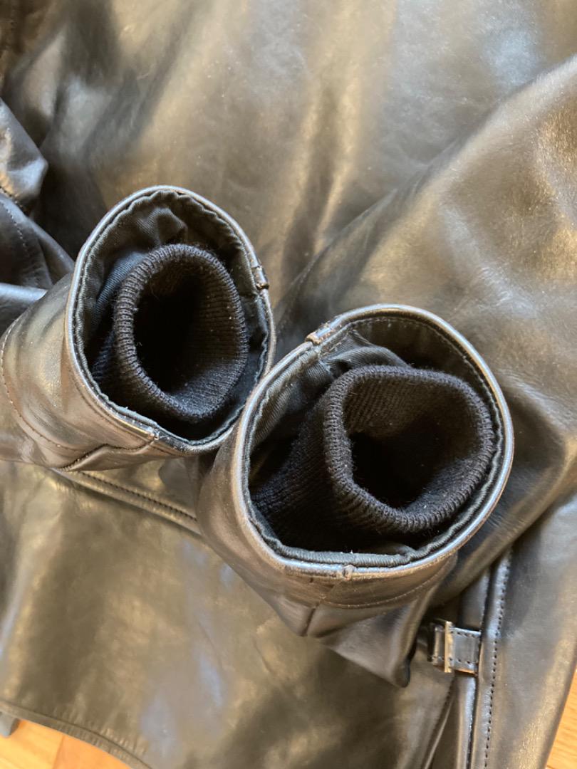 【美品】AERO LEATHER エアロレザー ハーフベルテッド 42 ブラック