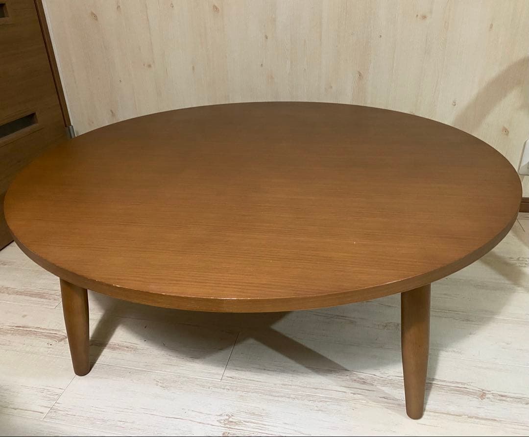 ニトリ こたつ 円形 北欧 プランプN 105㎝ ミドルブラウンNITORI