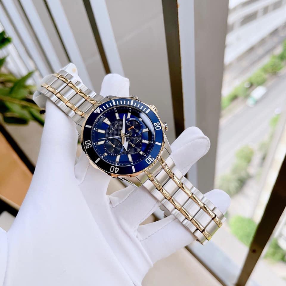 Bulova Classic 98A246 クロノグラフ ブルーダイアル