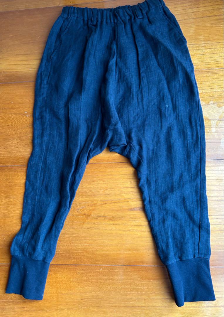 【美品】リネン　サルエルパンツ