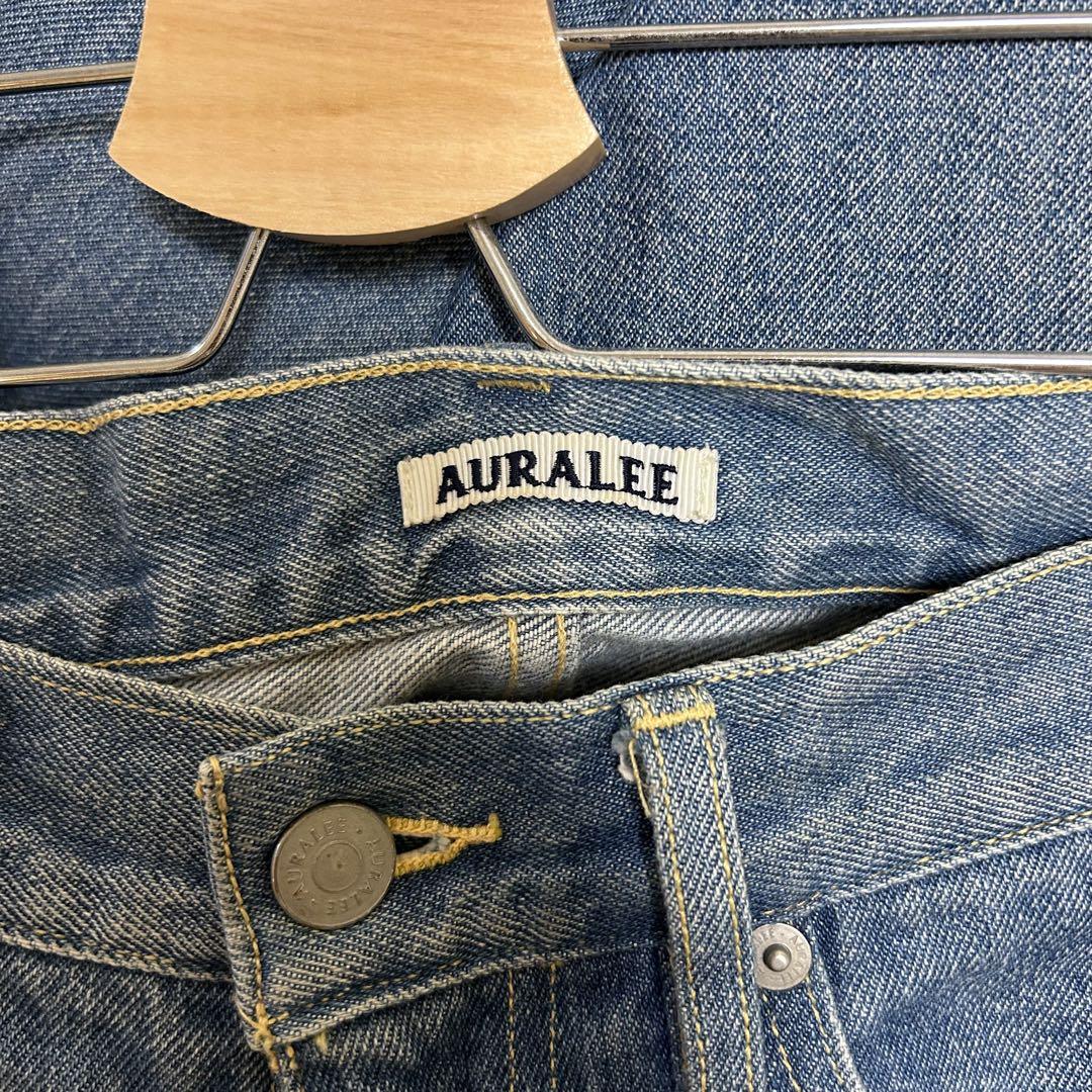 パンツ AURALEE WASHED HARD TWIST DENIM 5P PANTS