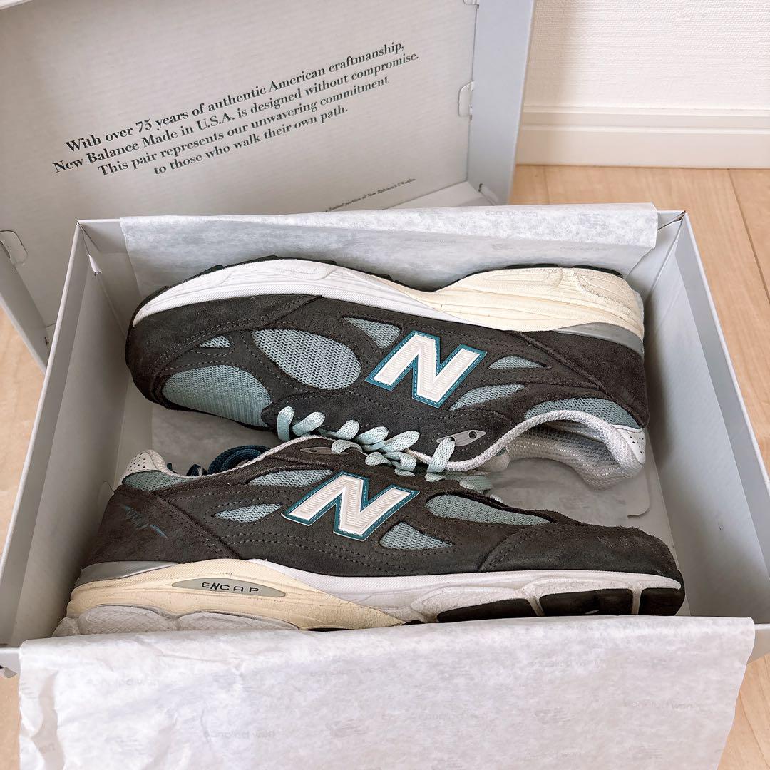 KITH×New Balance Steel Blue 990V3 28.5cm