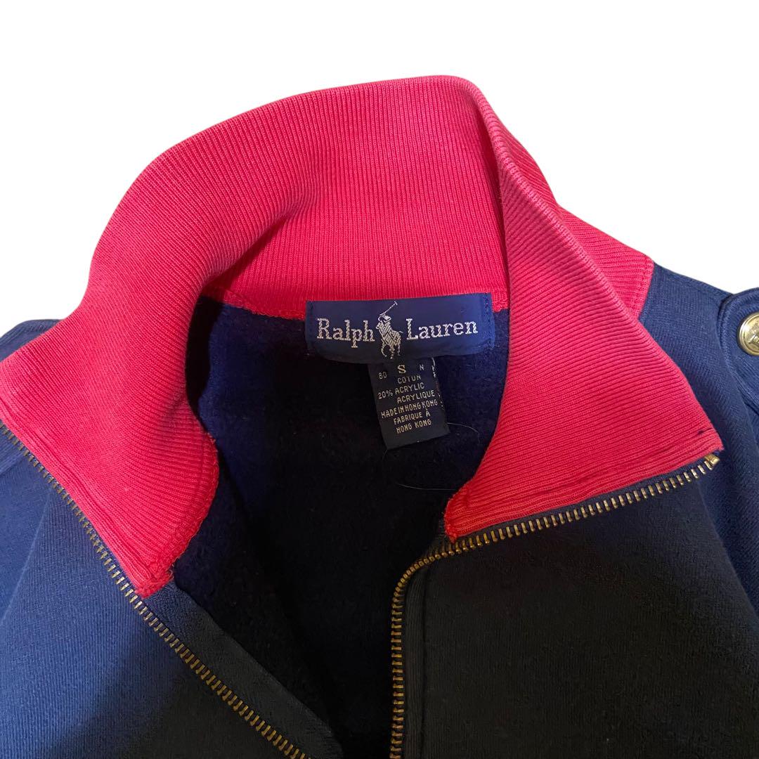 Polo Ralph Lauren ハーフジップスウェット　エポレット　ワッペン
