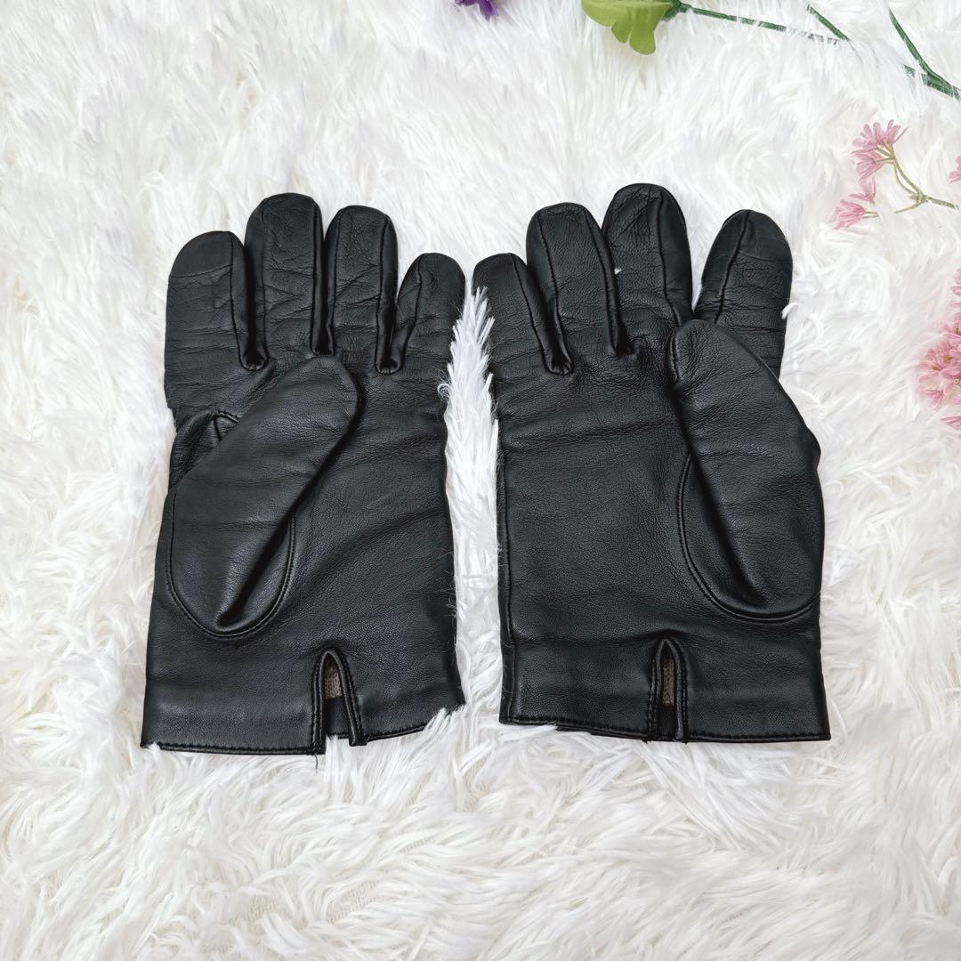 COACH コーチ 羊革 黒　レザー手袋