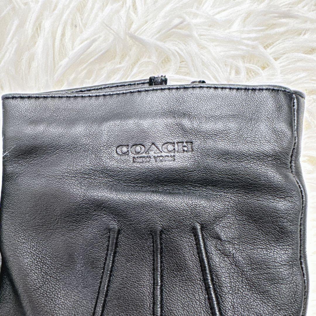 COACH コーチ 羊革 黒　レザー手袋