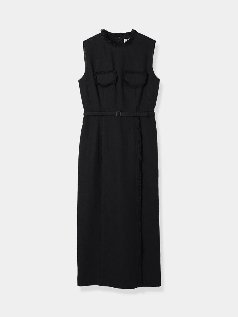 Laubeblanc Belted Fringe Tweed Dress - メルカリ