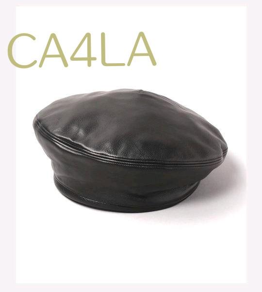 ★新品★CA4LA★本革ベレー帽