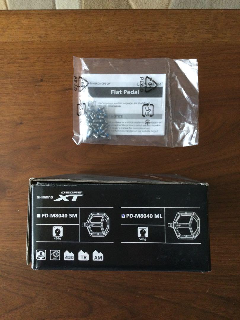 shimanoシマノ　XT　PD-M8040 ML　フラットペダル