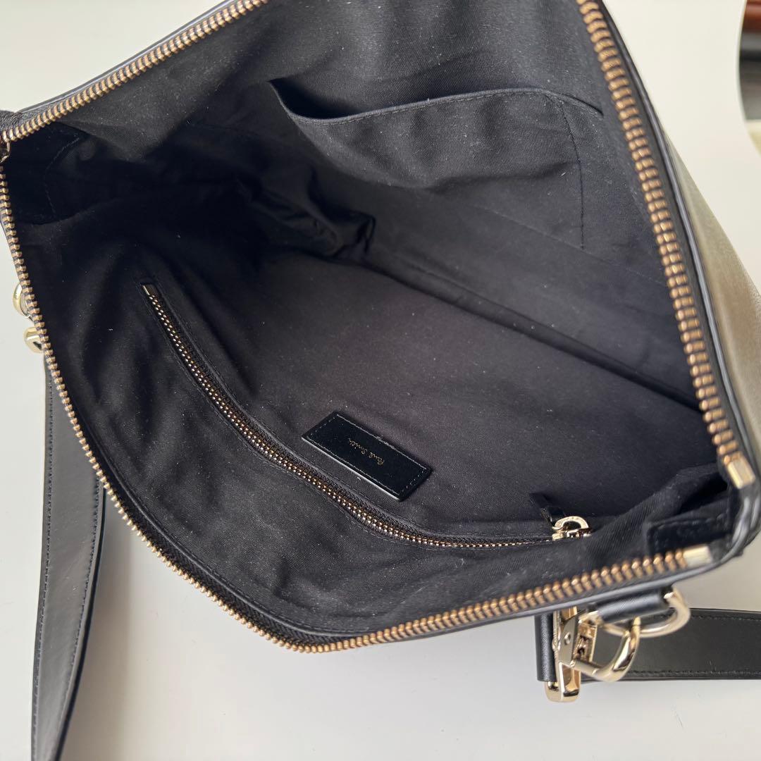 【美品】ポールスミス ショルダーバッグ クラッチバッグ レザー ブラック 【美品】ポールスミス ショルダーバッグ クラッチバッグ レザー ブラック