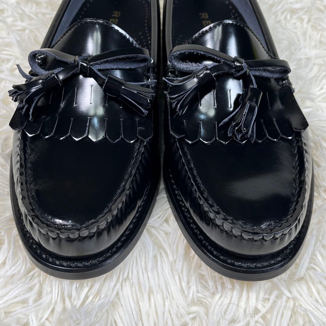 リーガル(REGAL)キルトリボンローファー 送料無料】REGAL リーガル ローファー キルト リボン 靴 f69n bl