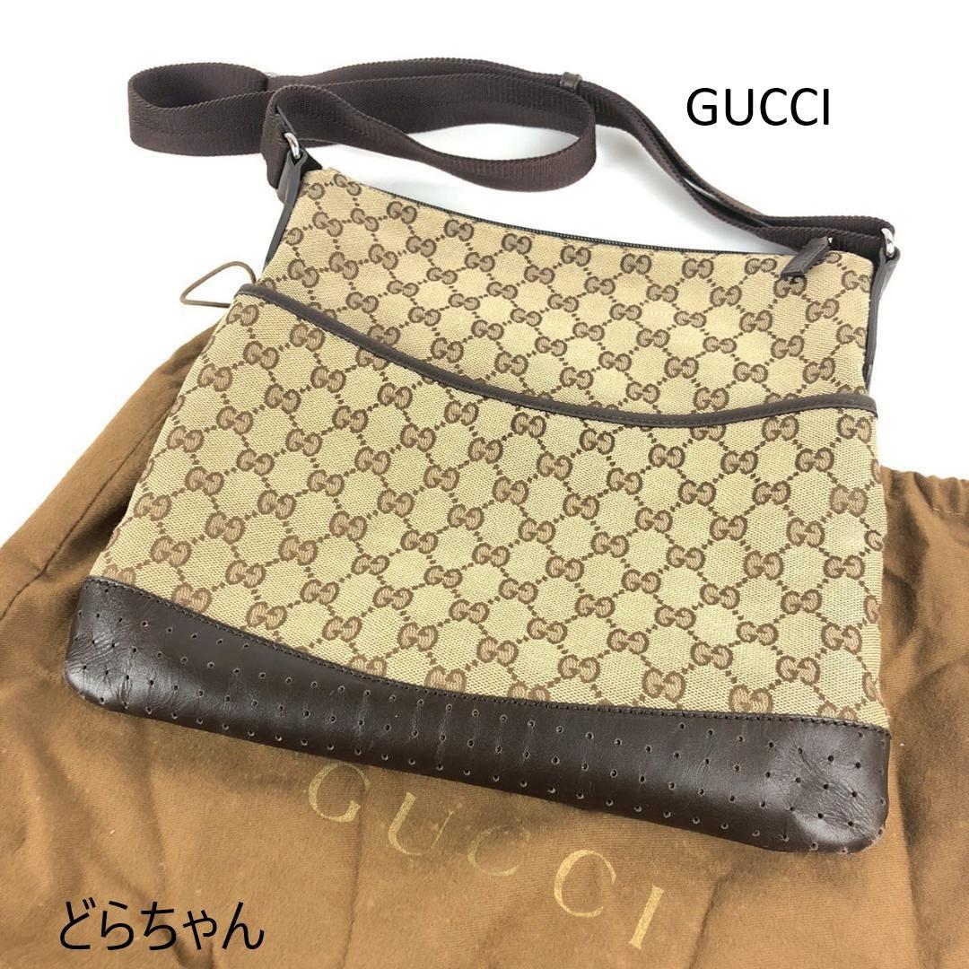 GUCCI グッチ GGキャンバス ショルダーバッグ レディース