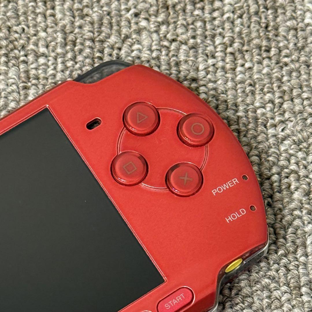 訳ありジャンク】PSP-3000 本体 ラディアント レッド ケース付き