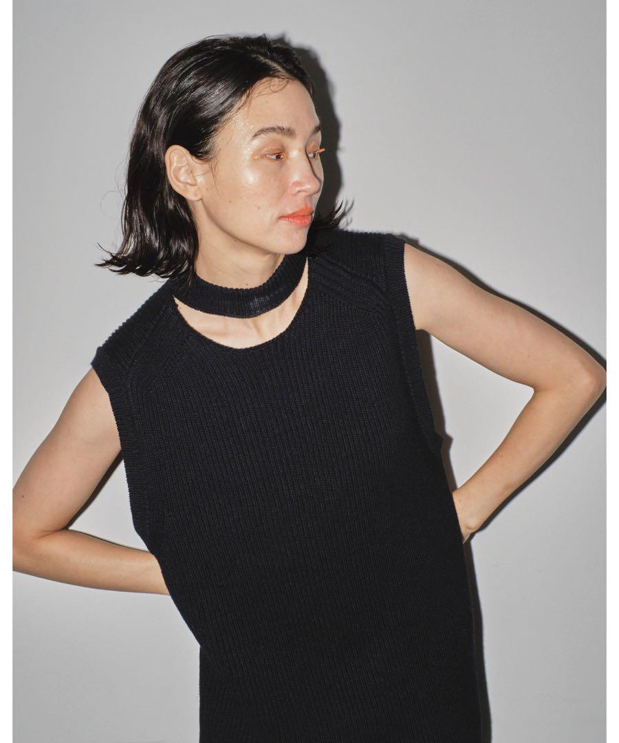 Slit Neck Knitdress トゥデイフル