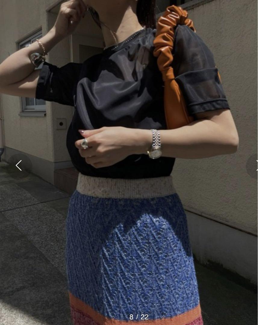 Ameri（アメリ）の「MAT COLOR SHEER TEE（Tシャツ/カットソー