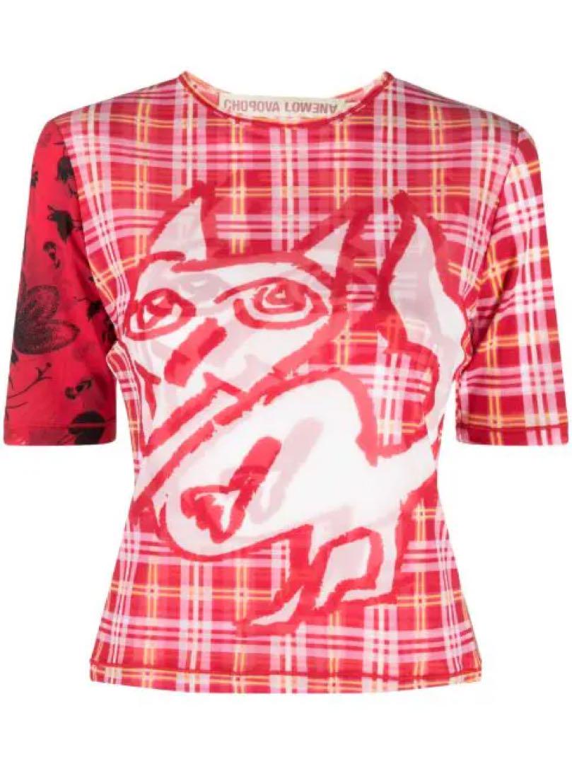 CHOPOVA LOWENA メッシュトップス