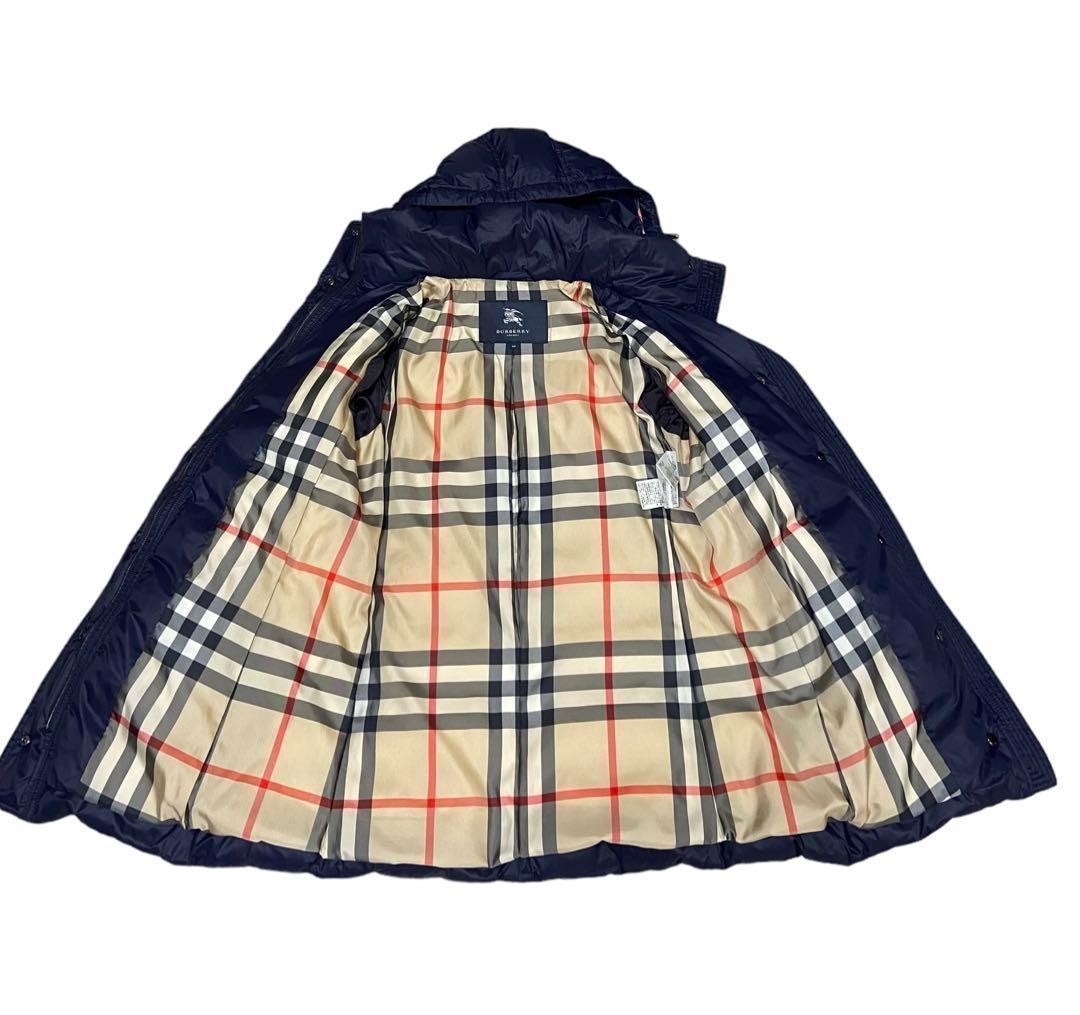 【美品】BURBERRY LONDON ダウンコート ノバチェック ネイビー40 - 0