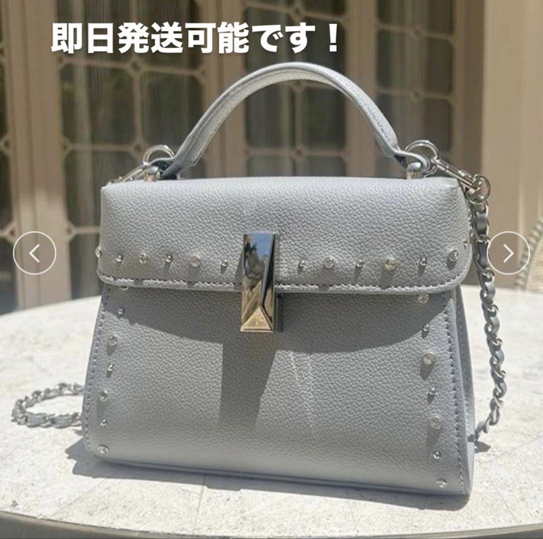 【USAGI ONLINE限定】【リュタン】ビジュースタッズポシェット⭐︎DGRY