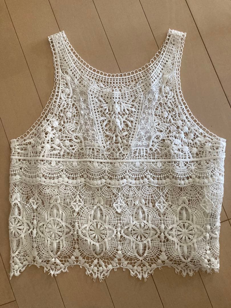 来店をご期待! ジャーナルスタンダードラックス レース MIX ノースリーブブラウスFREE SIZE・JOURNAL STANDARD LUXE