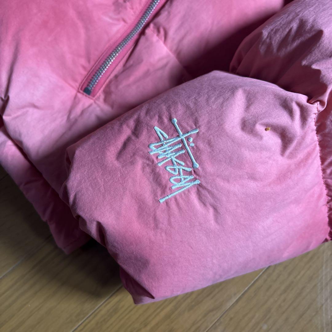 ジャケット・アウター STUSSY RECYCLED DOWN PUFFER PINK