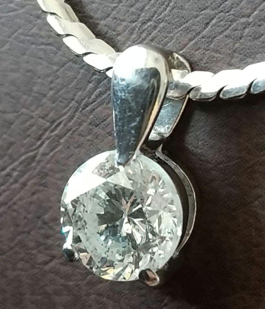 大粒天然ダイヤモンドネックレス 1.487ct
