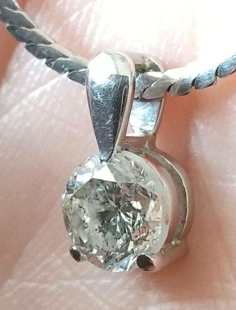 大粒天然ダイヤモンドネックレス 1.487ct