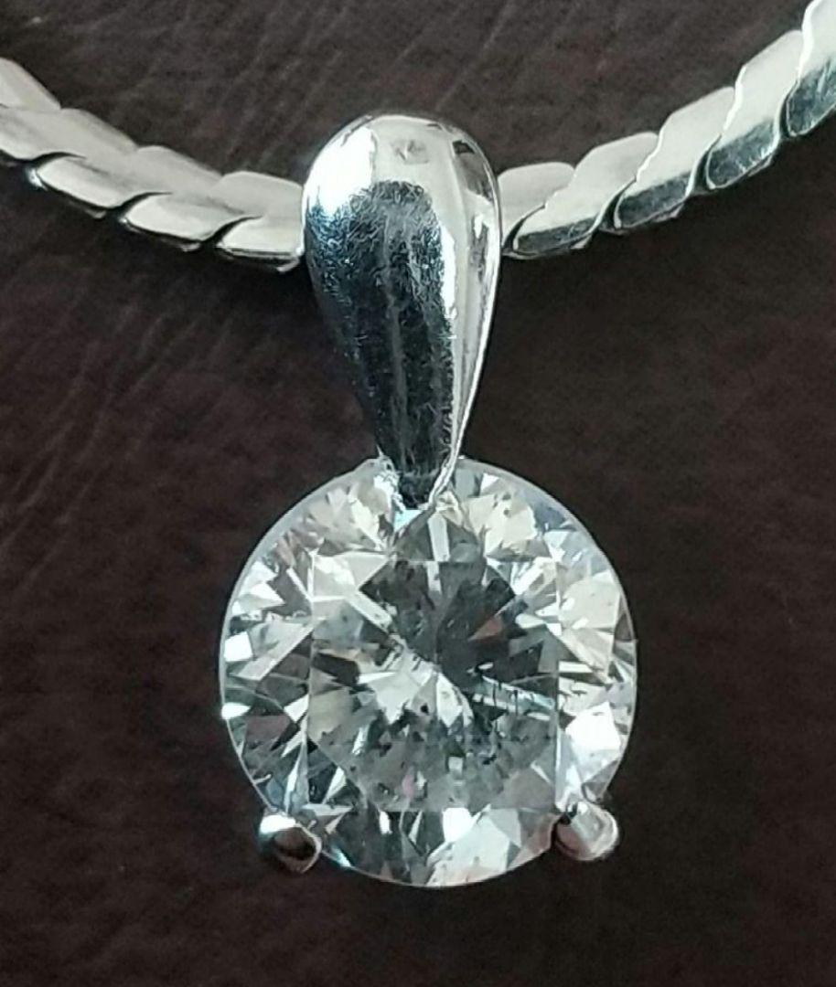 大粒天然ダイヤモンドネックレス 1.487ct