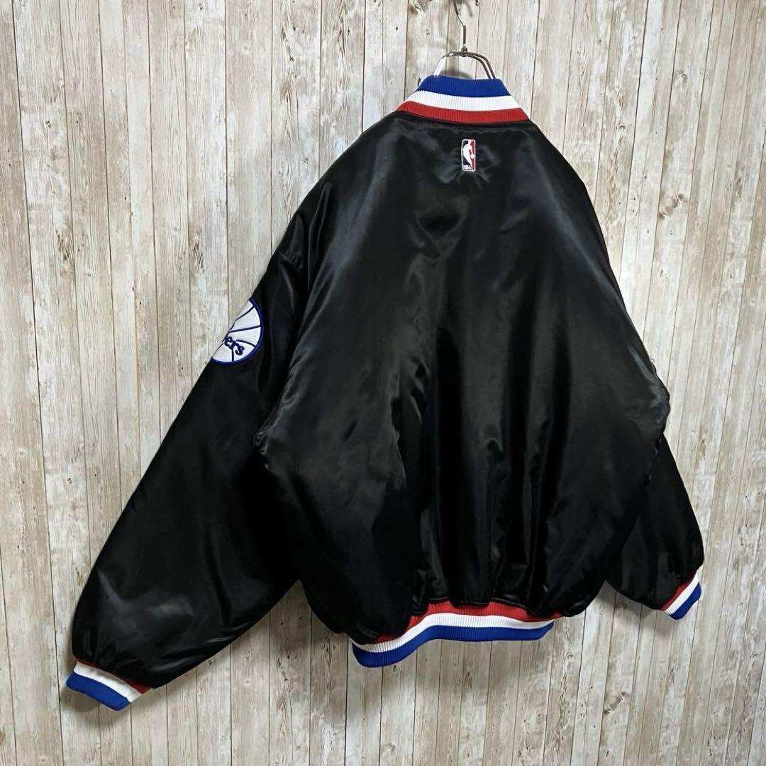 579 Majestic NBA 76ersスタジャン　中綿　オーバーサイズXL