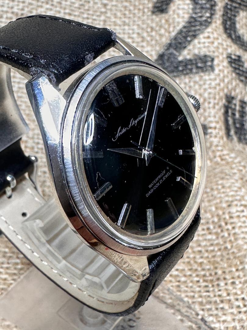SEIKO スカイライナー 6220-8010 ブラックミラー 稼働品
