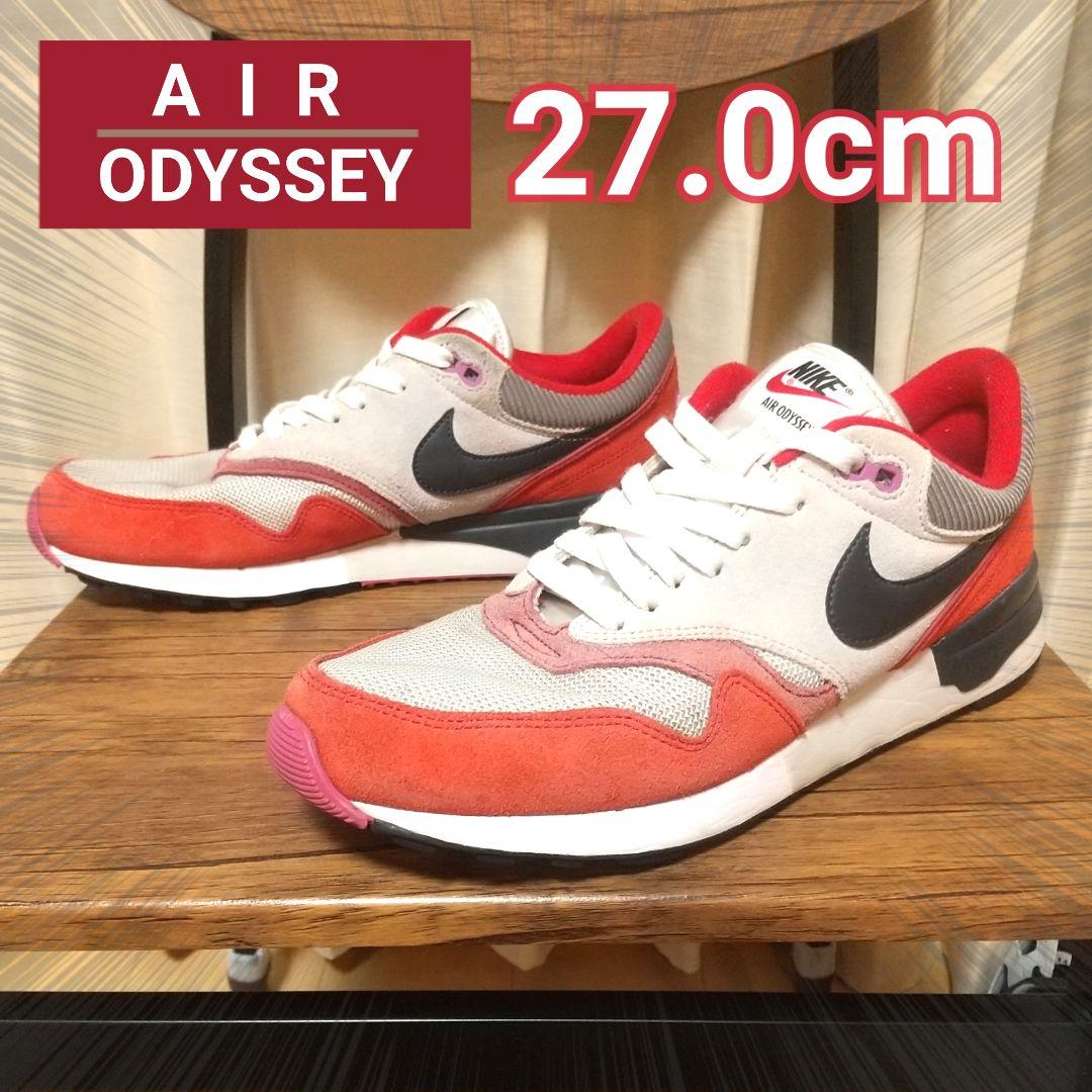 正規逆輸入品 美品 ナイキ 27 0cm エアオデッセイ 赤 白 黒 エアマックス系 スニーカー 正規逆輸入品 美品 ナイキ 27 0cm エアオデッセイ 赤 白 黒 エアマックス系 スニーカー