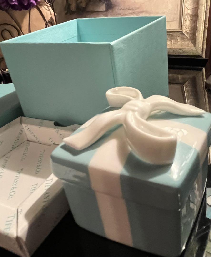 TIFFANY＆Co. ティファニーブルーボウボックス 陶器 新品 箱付き