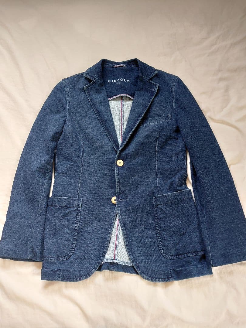 チルコロ 1901 デニム◎ジャージージャケットテーラードジャケット