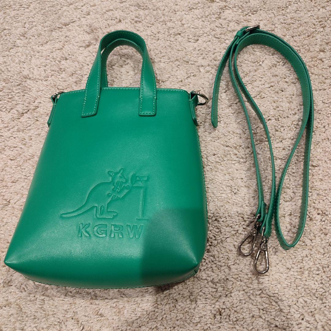 [極美品]細谷佳正✕KANGOL(カンゴール)コラボショルダーバッグ緑グリーン