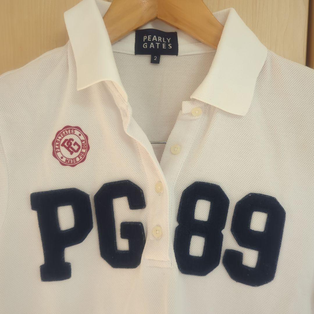 PEARLY GATES PG89 ホワイトポロシャツ サイズ5 - メルカリ