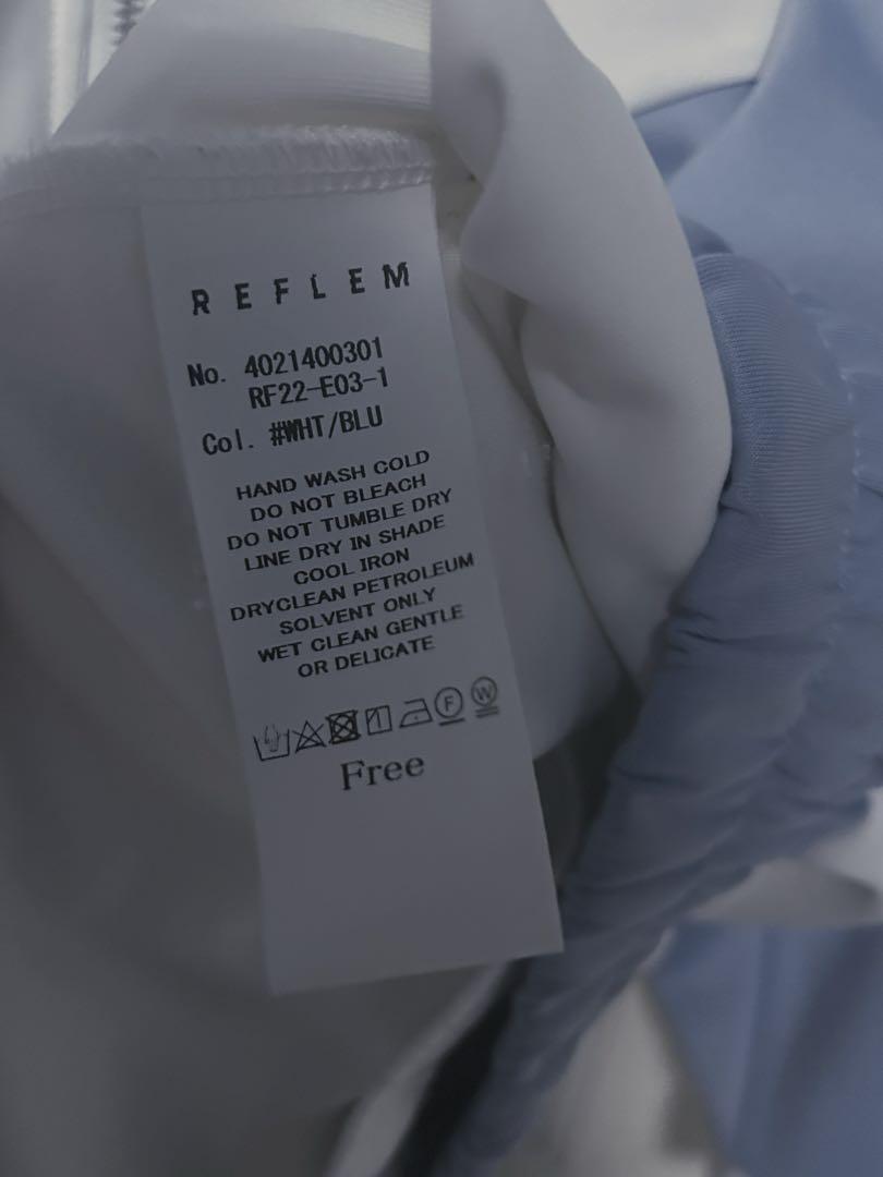 REFLEM ボリュームネックライン切り替えジャージパーカー