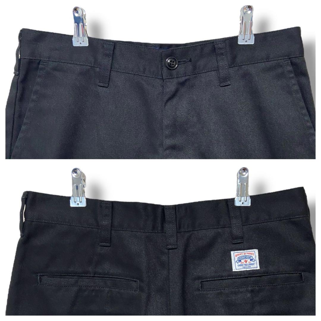 【極美品】DESCENDANT ディセンダント ワーク ショートパンツ 黒②