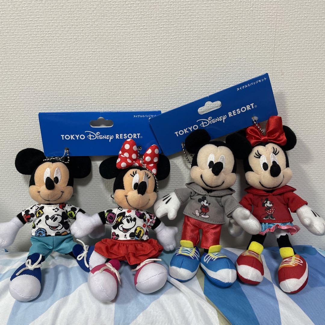 ディズニーリゾート TDR ミッキー ぬいぐるみバッジ ぬいば 12体