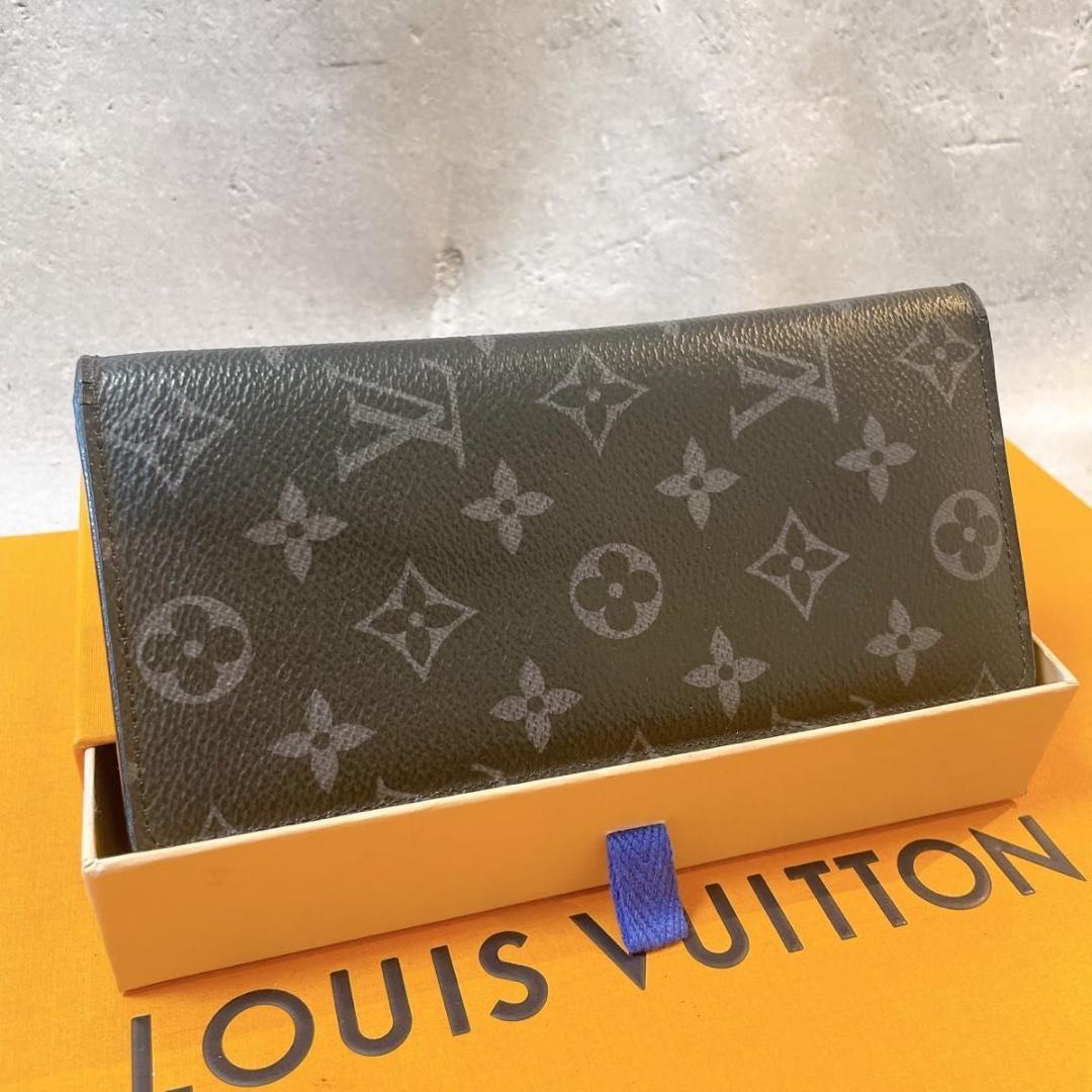 LOUISVUITTON ルイヴィトン ブラザ  モノグラム エクリプス 長財布