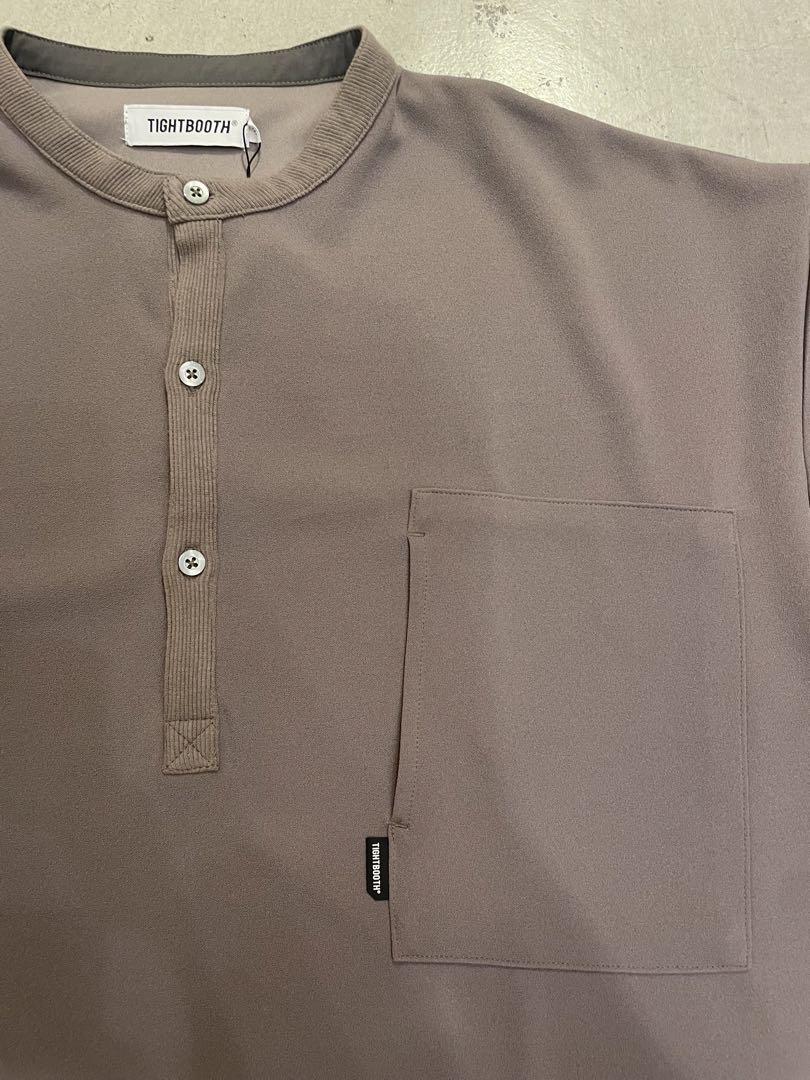 TIGHTBOOTH ヘンリーネックTシャツ　グレージュ
