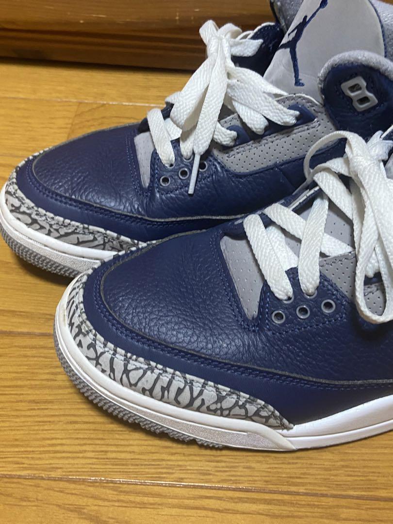 ナイキ　AIRJORDAN  ジョーダン3  ネイビー　ジョージタウン　26.5